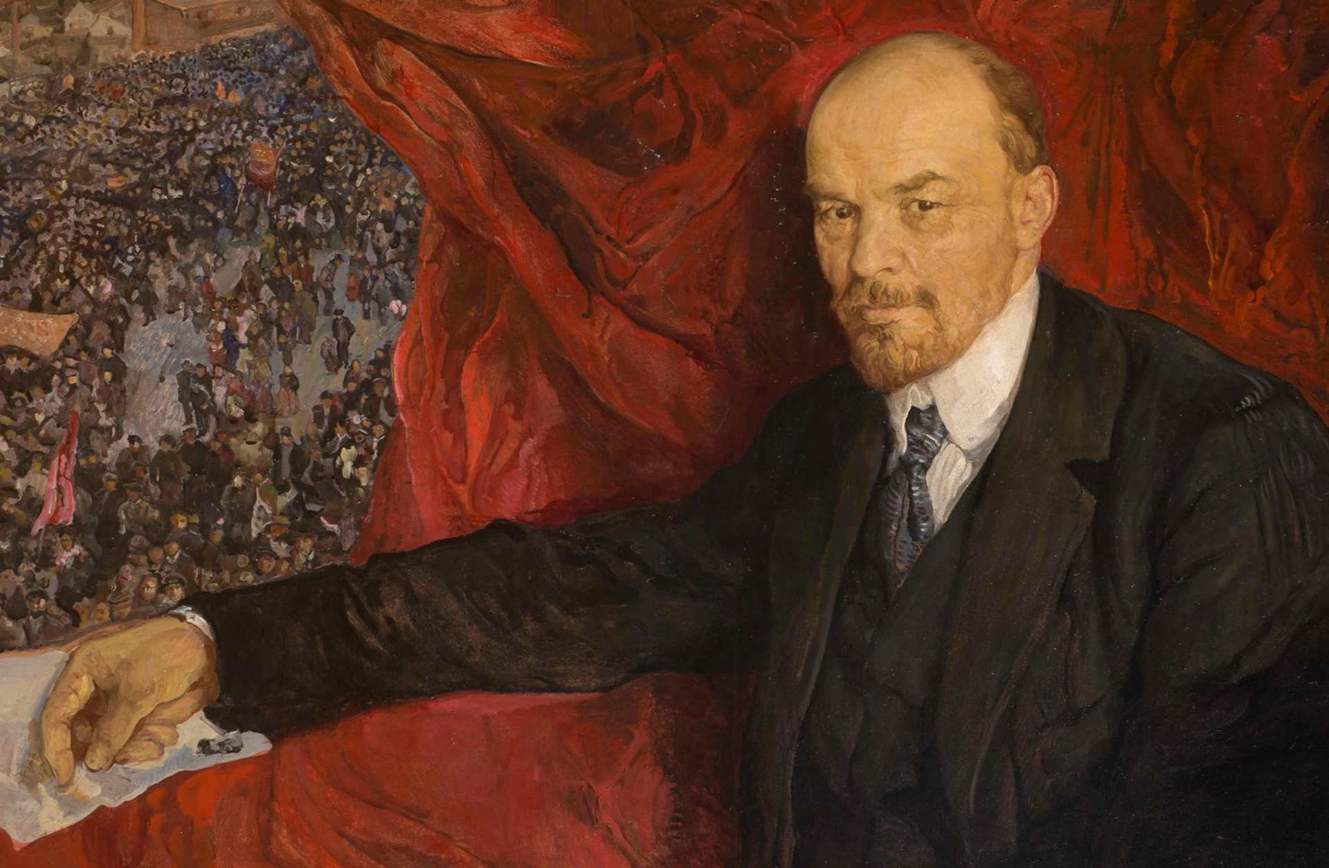 Vladimir Lenin, Lenin and Manifestation, 1919, State History Museum, Moscow