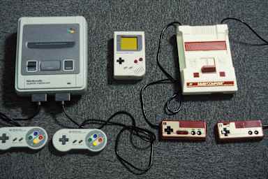 Nintendo game consoles In Japan circa 1992