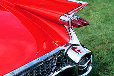 1959 Cadillac tail fin and tail light