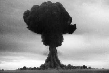 The first Soviet atomic bomb test, 1949. (Credit: Sovfoto/UIG via Getty Images)