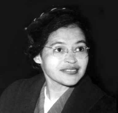Portrait of Rosa Parks, who organized the boycott of buses in Montgomery, Alabama, 1955, 20th century, United States, New York, Schomburg Center.