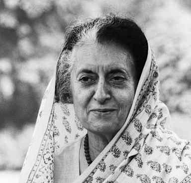 Indira Gandhi Shortly Before Her Death