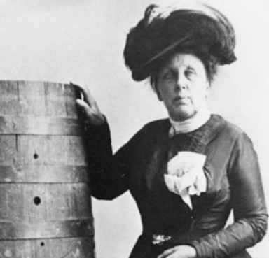 Daredevil Annie Edson Taylor, who at 63 became the first person to survive a trip over Niagara Falls in a barrel.