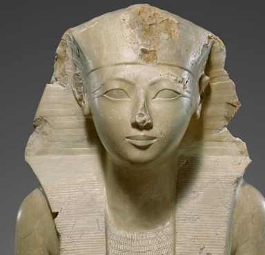 A life-size statue of Hatshepsut, the most successful of several female rulers of ancient Egypt.