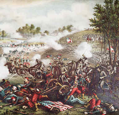 the civil war, battle of bull run, 1861, first battle of bull run, general mcdowell, general beauregard