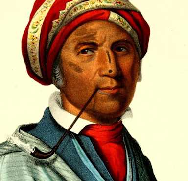 Sequoyah, shown here in 1825, developed a Cherokee syllabary in 12 years.