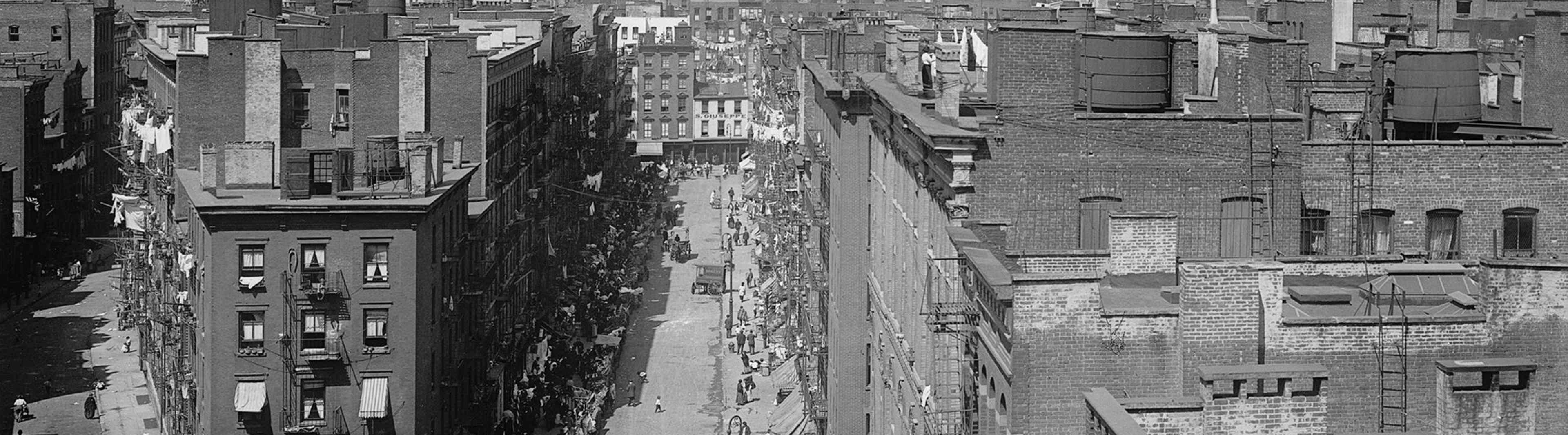 View of the lower Manhattan, as seen from the Manhattan Bridge, New York, New York, 1910.