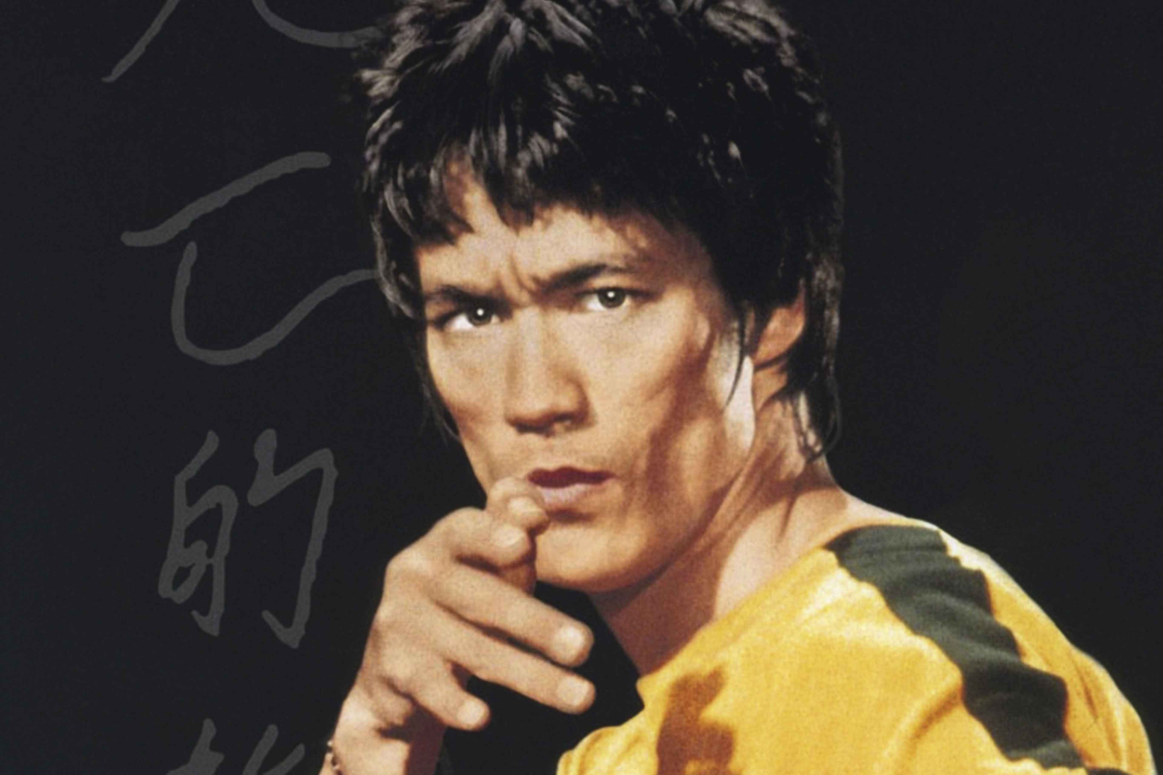 Chinese American martial artist and actor Bruce Lee on the set of Game of Death, his last film before his death at age 32 on July 20, 1973.