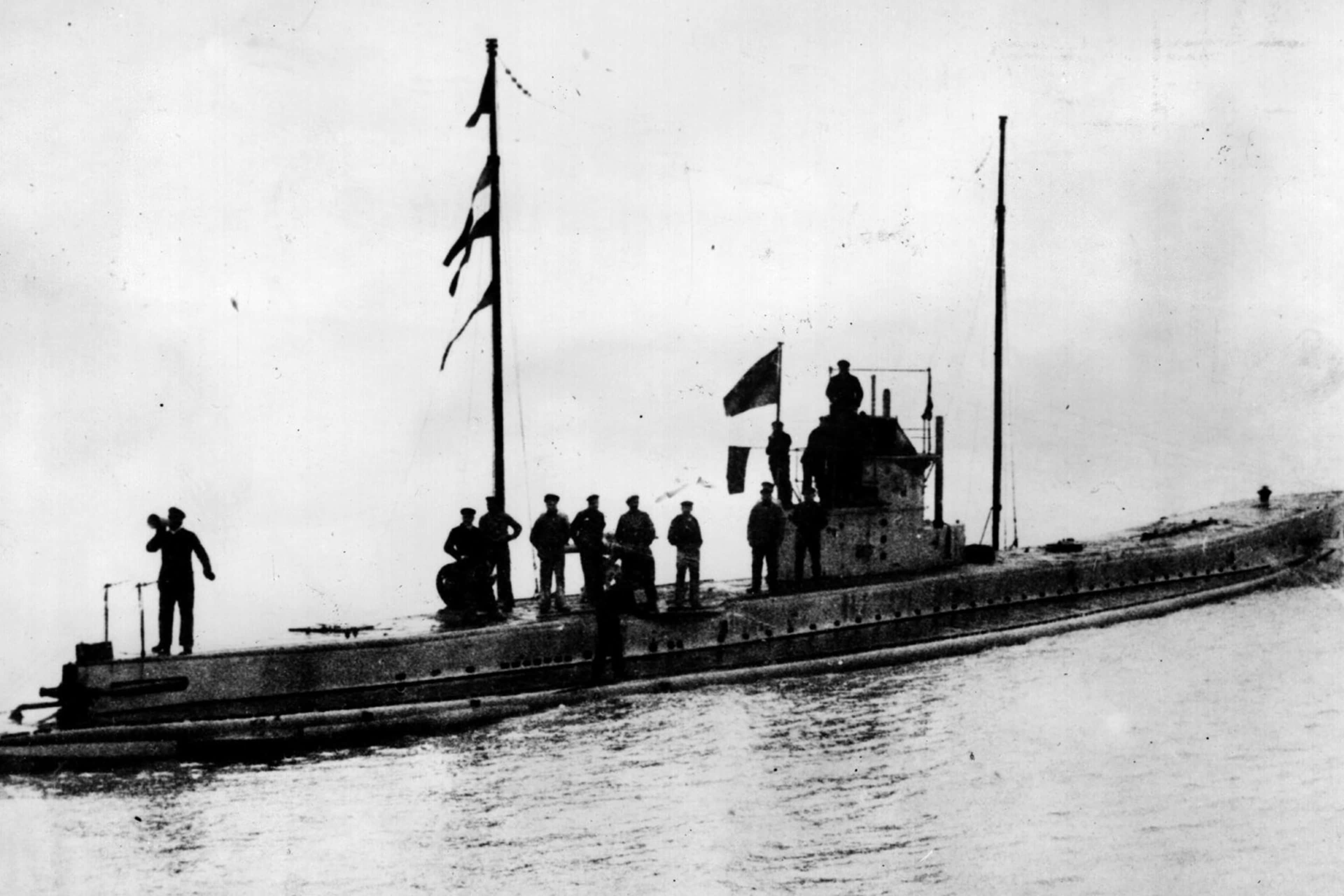 A German U-boat, circa 1916.