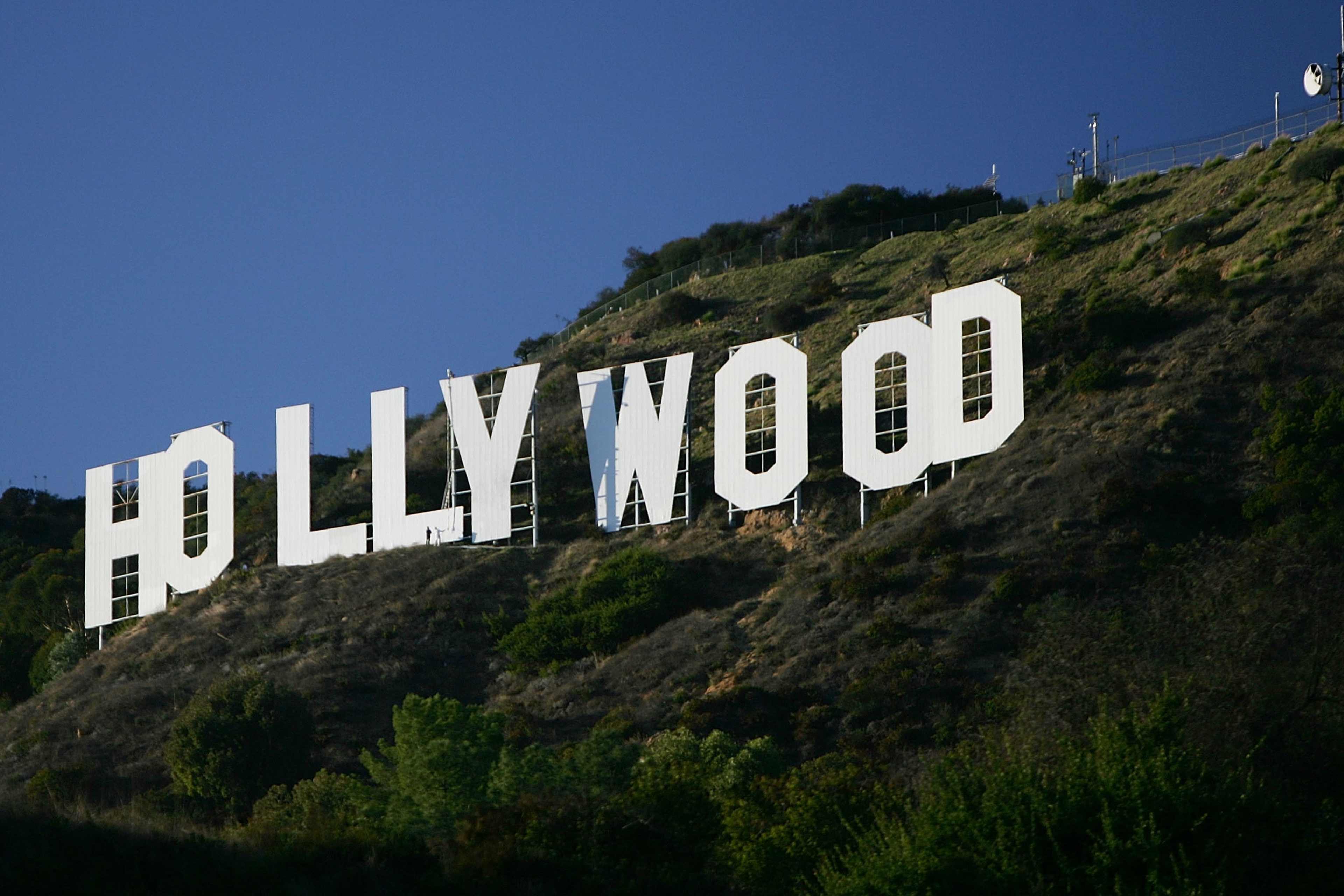 The Hollywood Sign in Los Angeles, California.