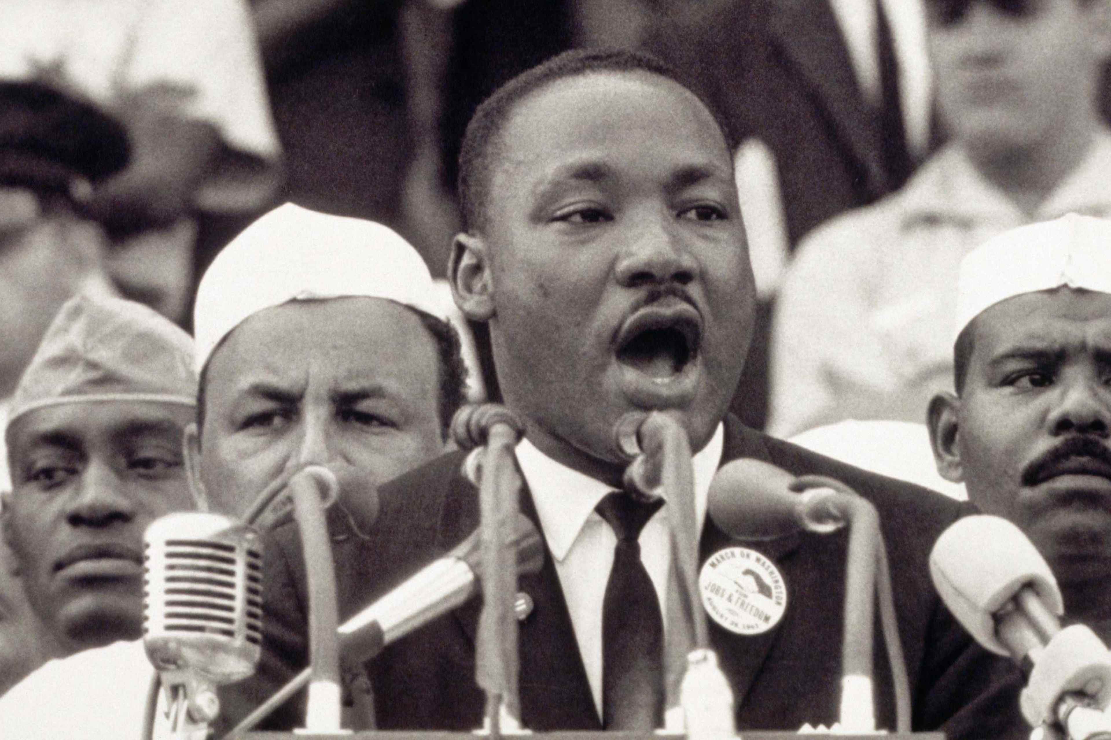 Martin Luther King Giving "Dream" Speech