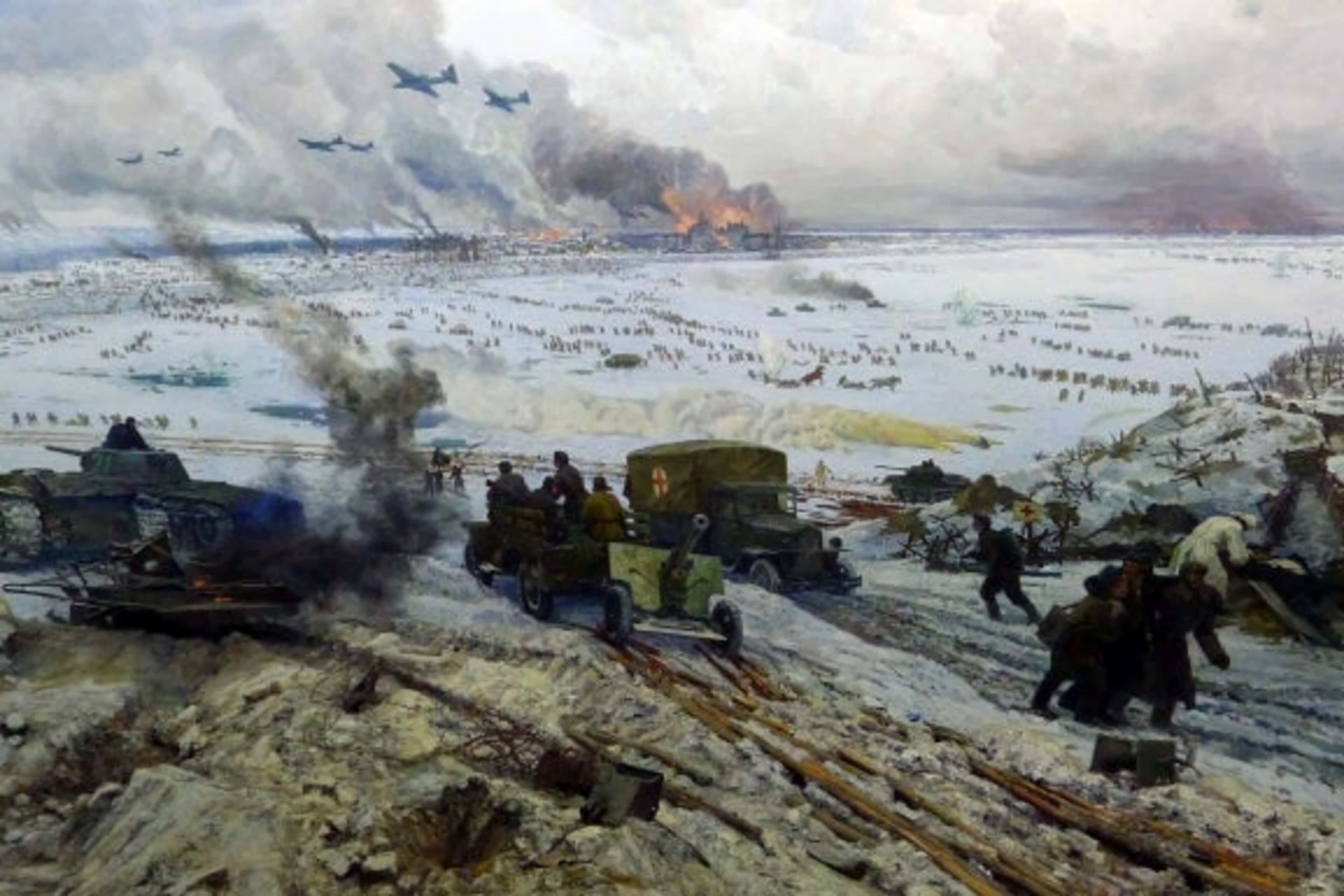 Museum-Diorama "The Breakthrough of the Siege of Leningrad." (Credit: Carma Casula / Getty Images)