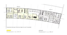 Grundriss Regelgeschoss Aufteilung Mietbereich