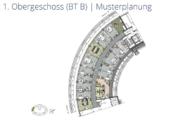 Grundriss 1 OG BT B