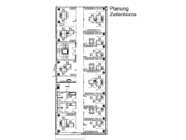 Grundriss Planung Zellegnbüros
