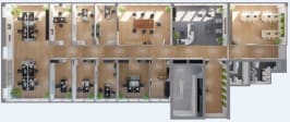 Grundriss Regelgeschoss 3D Visualisierung