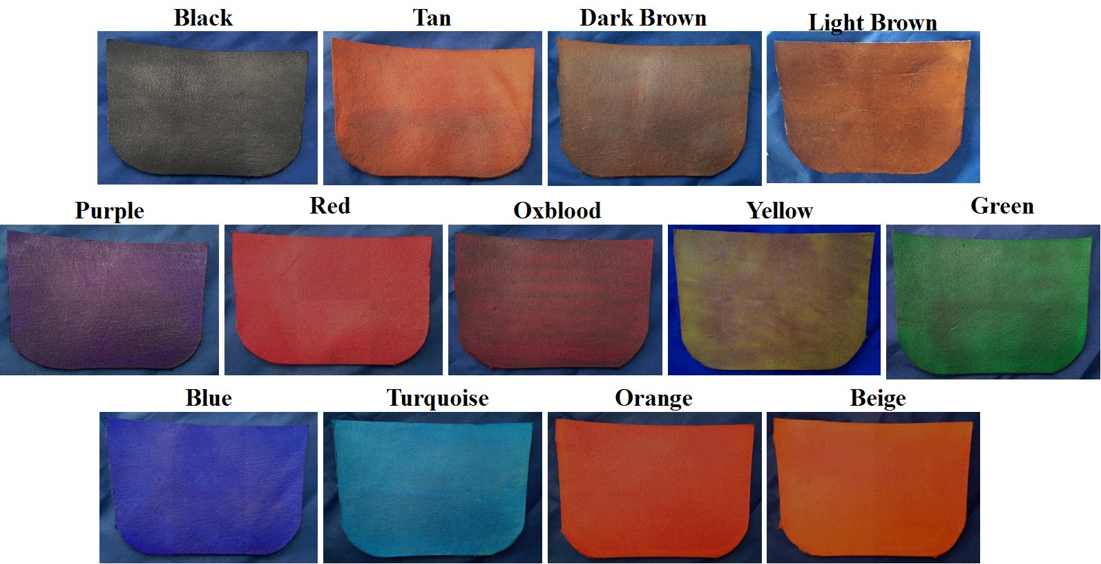 Leather Colour Chart