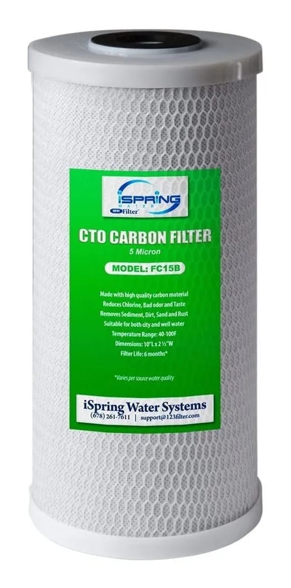 Repuesto Filtro Carbon Block CTO 10¨ (Elimina Cloro)