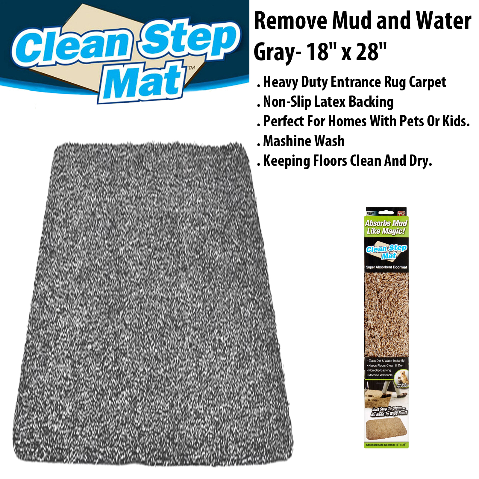 Super Absorbent Magic Door Mat Microfiber Clean Step Super Mat