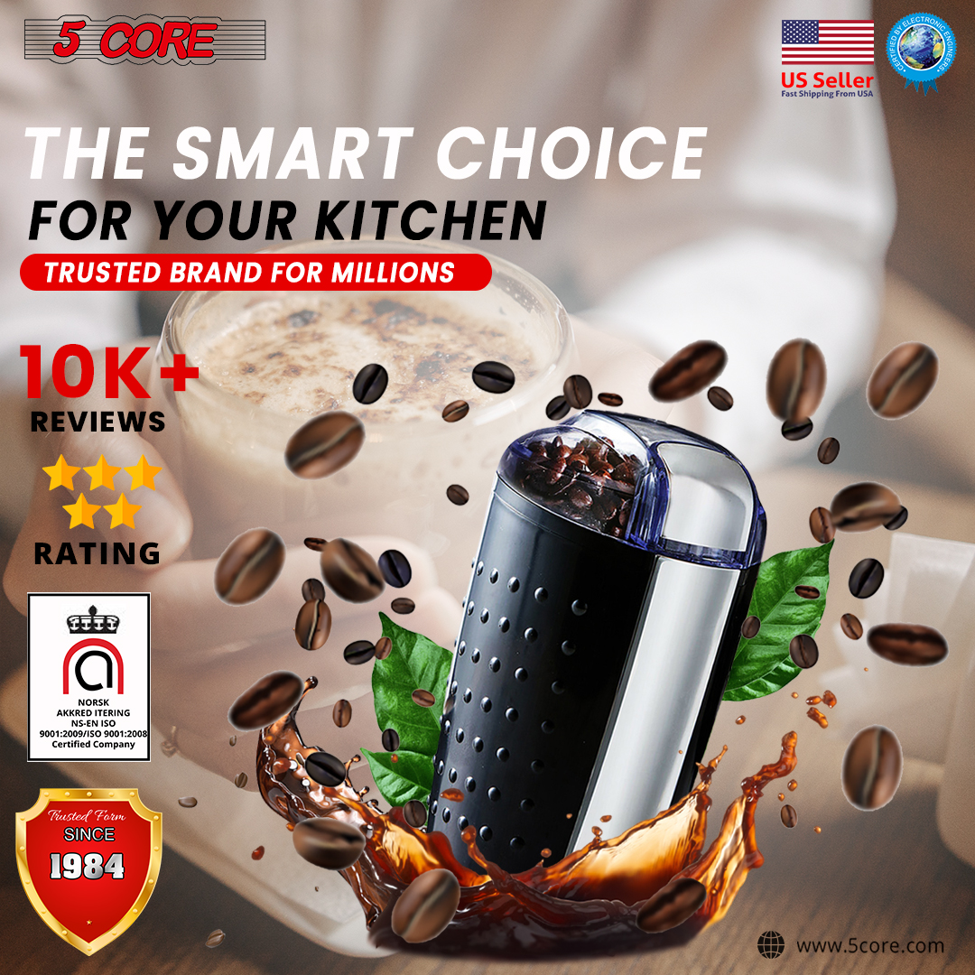 5Core 150W Powerful Electric Coffee Grinder Bean Nut Seed Spice