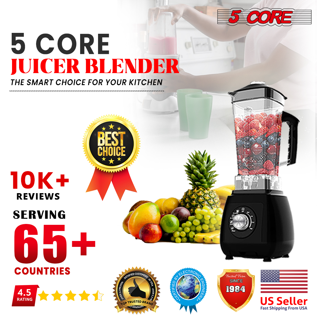 Professional Blender Electric Blenders Countertop Soup Smoothie Shake Mixer  Food Blend Grind 2000Watt 5 Core JB 2000M