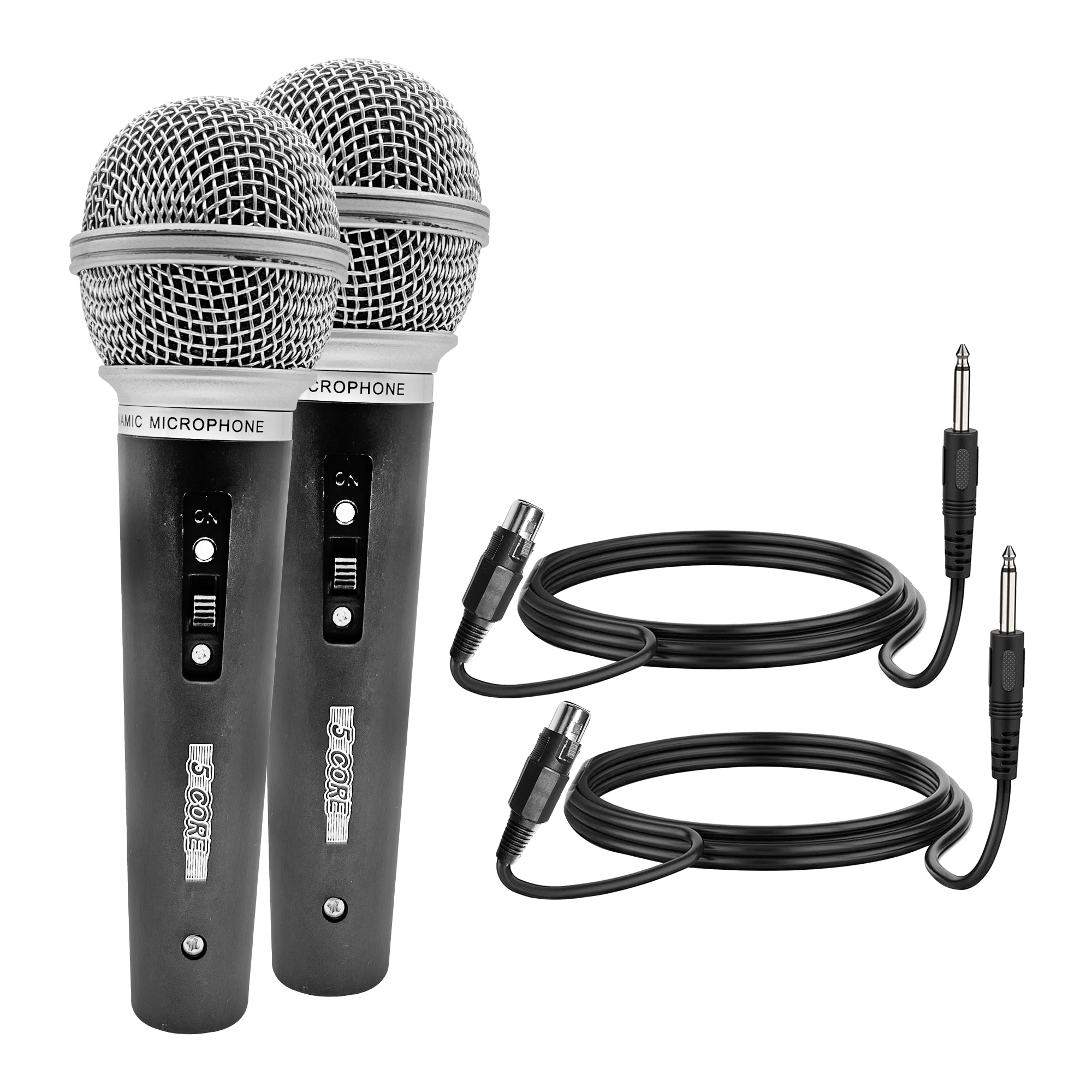 5 Core 5 Core Premium Vocal Dynamic Cardioid Handheld Microphone Neodymium  Magnet Unidirectional Mic, 16ft Detachable