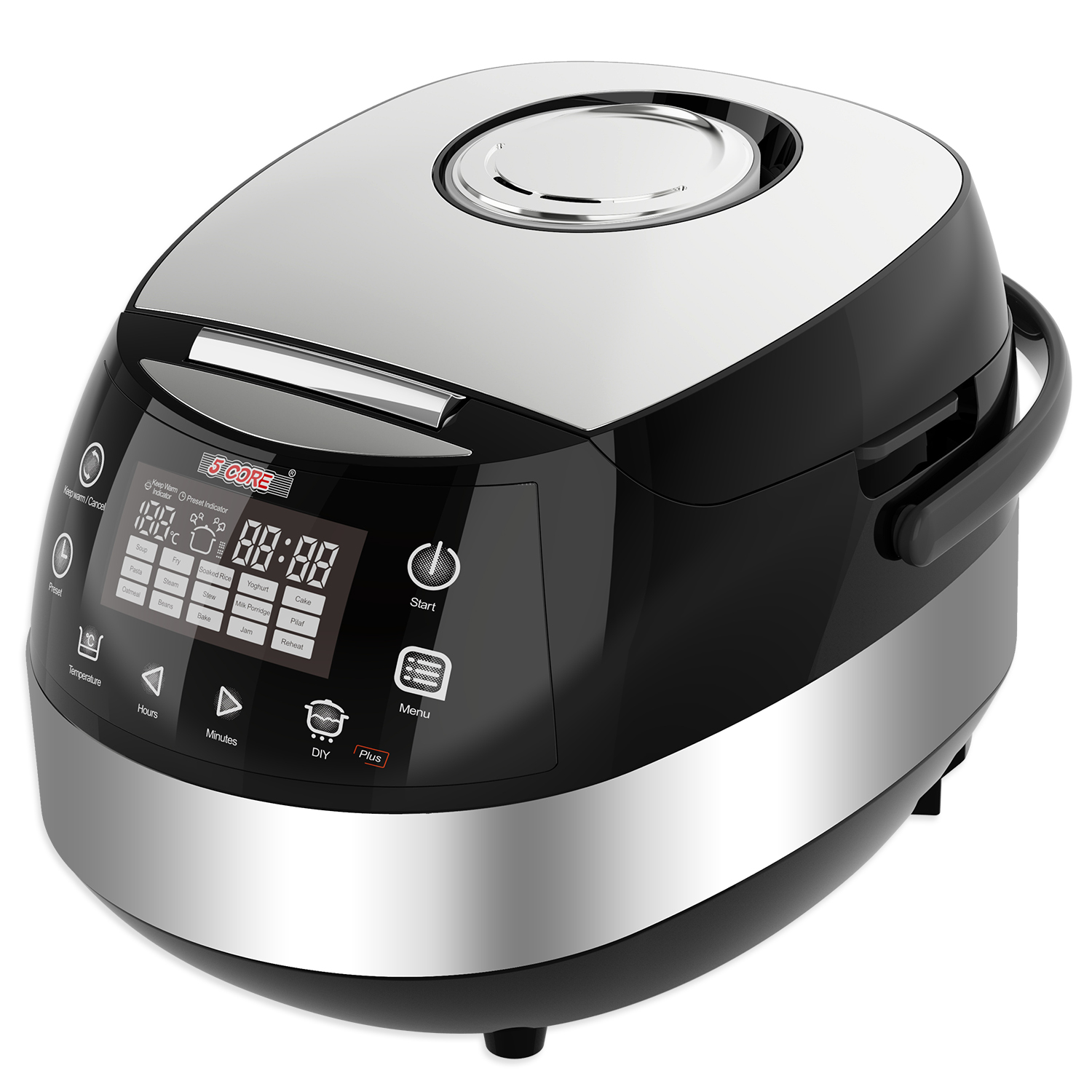 Hamilton Beach Rice Cooker & Food Steamer, 8 Cups Cooked (4 Uncooked)  Capacity, With Rinser/Steam Basket, White, 37508 