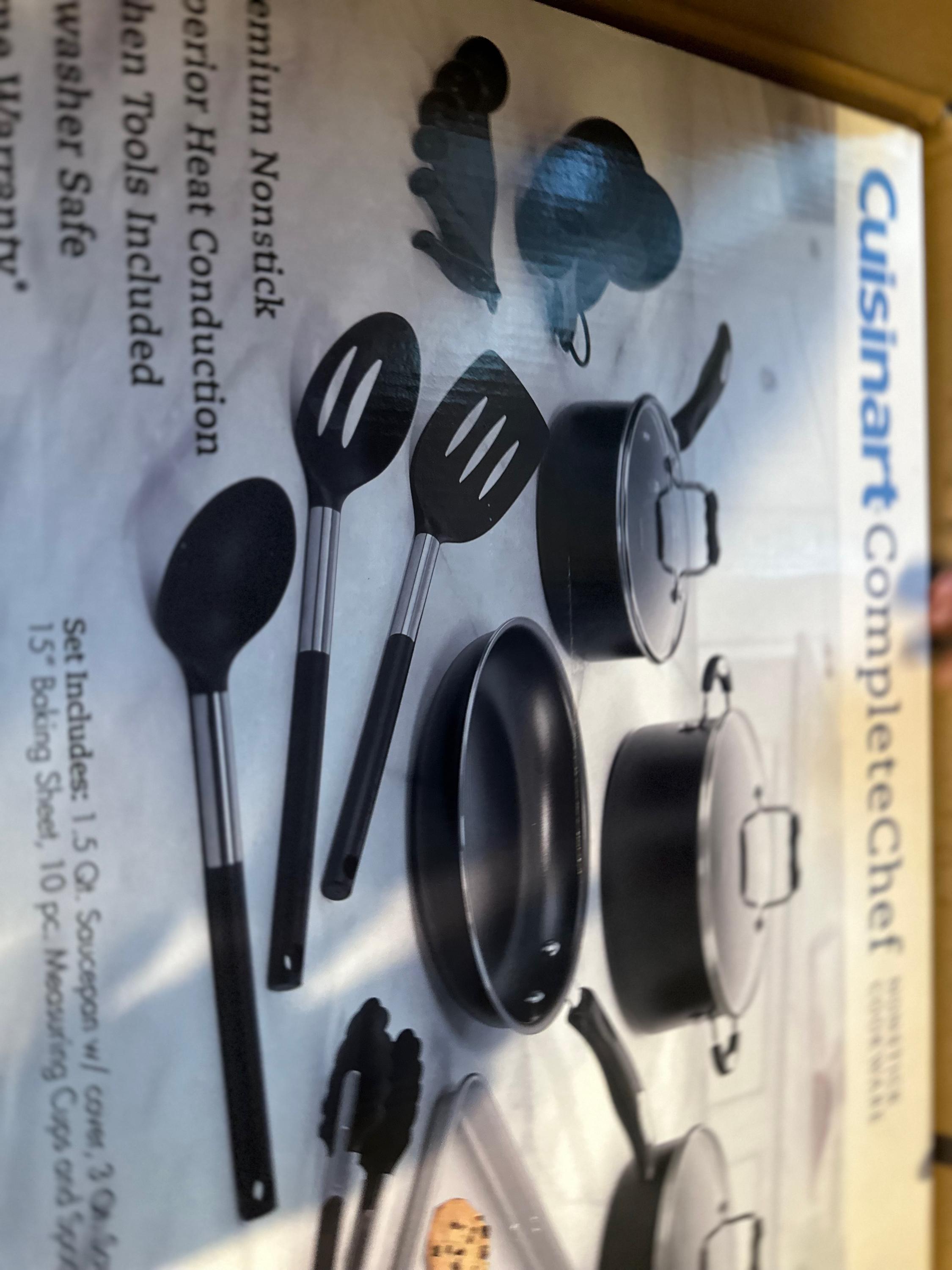 Fingerhut - Cuisinart Complete Chef 22-Pc. Nonstick Aluminum Cookware Set