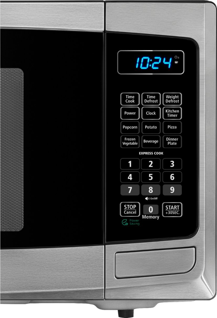 Insignia™ - 0.9 Cu. Ft. Compact Microwave Oven, One-Touch Cooking