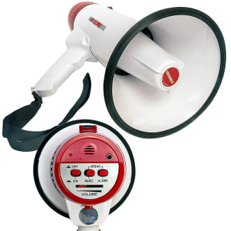 5 Core Megaphone Bull Horn 40W Peak Loud Siren Noise Maker