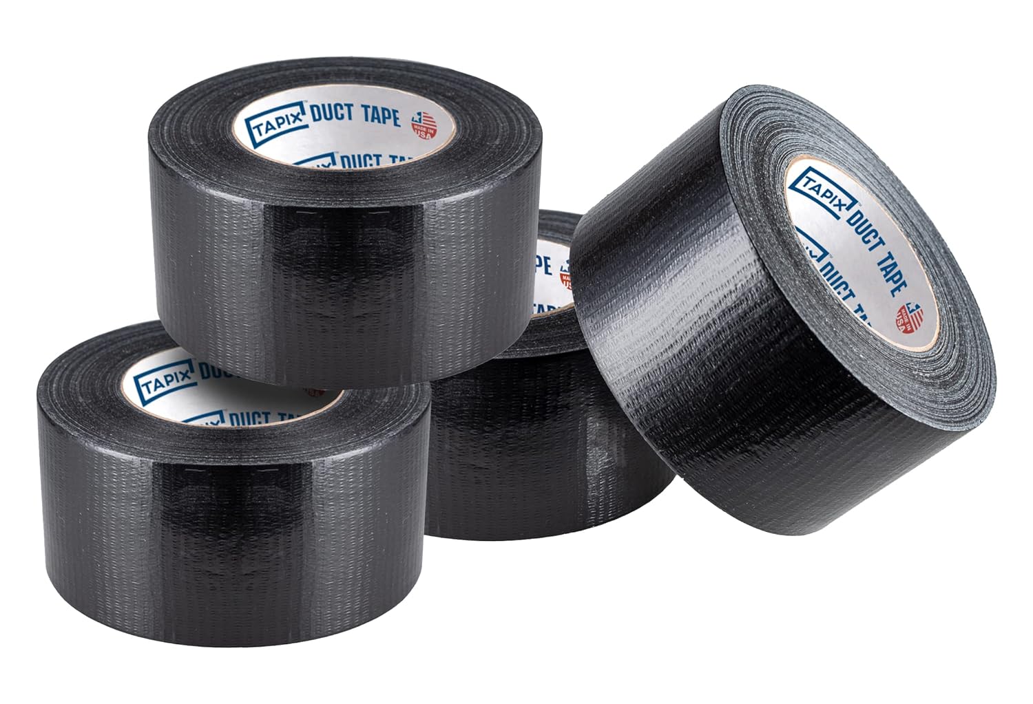 Wide Duct Tape (2 Rolls) 3 inches x 180 feet 9 mil Thick, Black Duct Tape  Heavy Duty Waterproof, Made in USA: : Industrial & Scientific