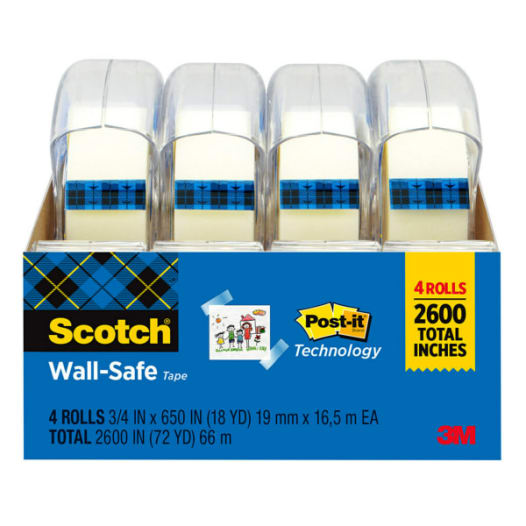 Scotch Wall-Safe Tape  Tape that cares as much about your wall as