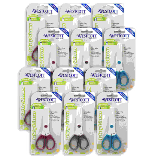 Westcott® All Nylon Child Safety Scissors, 5 Blunt, Colors Vary