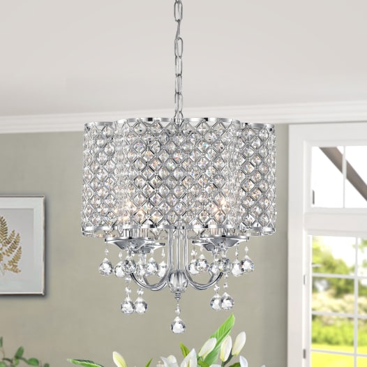 Silver orchid sale chandelier