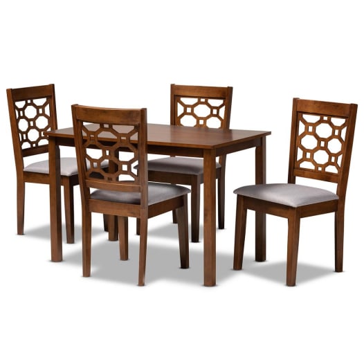 Henry 5 piece wood dining set deals
