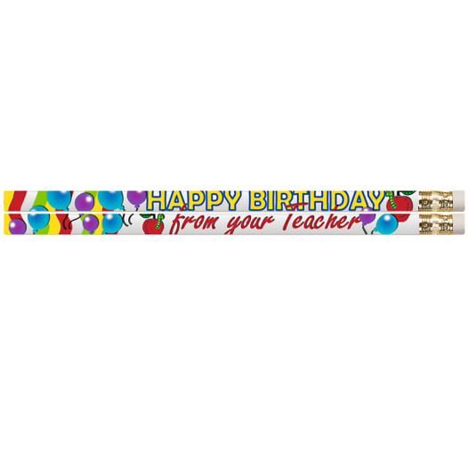 Happy Birthday Fiesta 12Pk Pencil - Musgrave Pencil