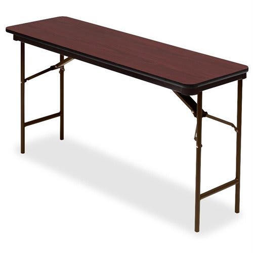 Premium Wood Laminate Folding Table Rectangular 60w x 18d x 29h
