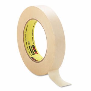 Scotch 3M General Purpose Masking Tape 234, Tan, 24 mm x 55 m, 5.9 mil, Tan