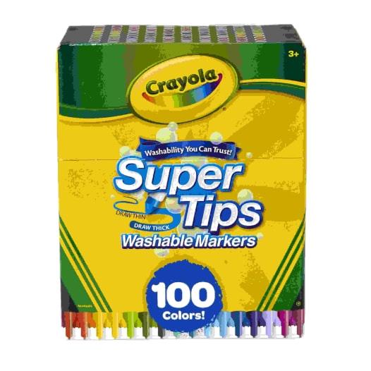 Rotuladores lavables Super Tips, paquete de 100