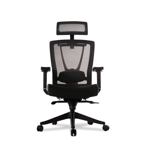 Dropship High Back Office Chair With Lifting Headrest, Adjustable