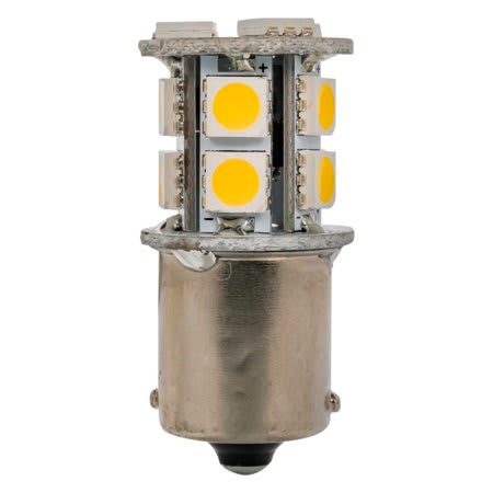 Six (6) 1156 LED Bulbs, With BA15S Connector, 13 LEDs