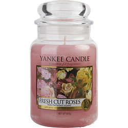 Yankee Candle Fresh Cut Roses 22 oz Large Jar Candle