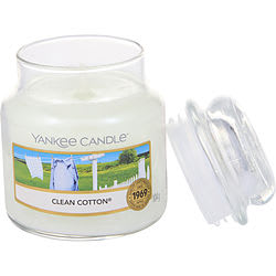 YANKEE CANDLE by Yankee Candle CLEAN COTTON SCENTED SMALL JAR 3.6