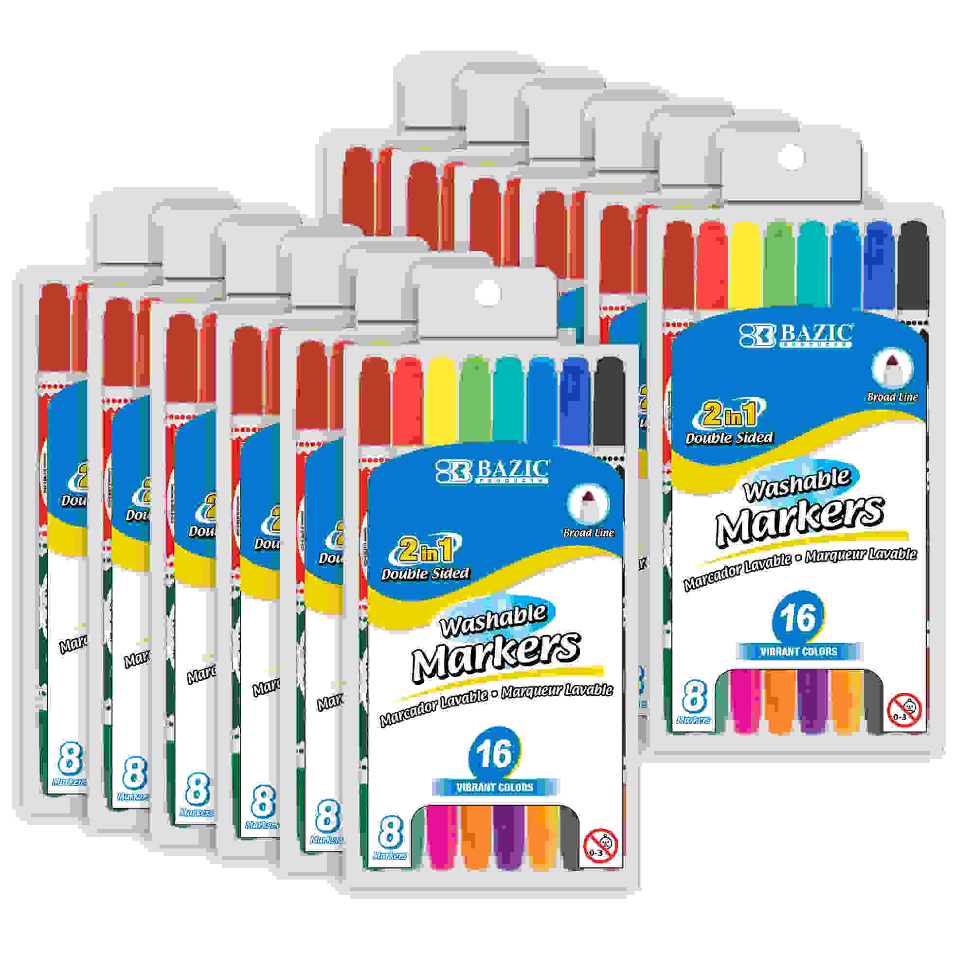  Charles Leonard Dry Erase Markers, Pocket Style with Bullet  Tip, 12 Markers per Box, Red (47330) : Office Products