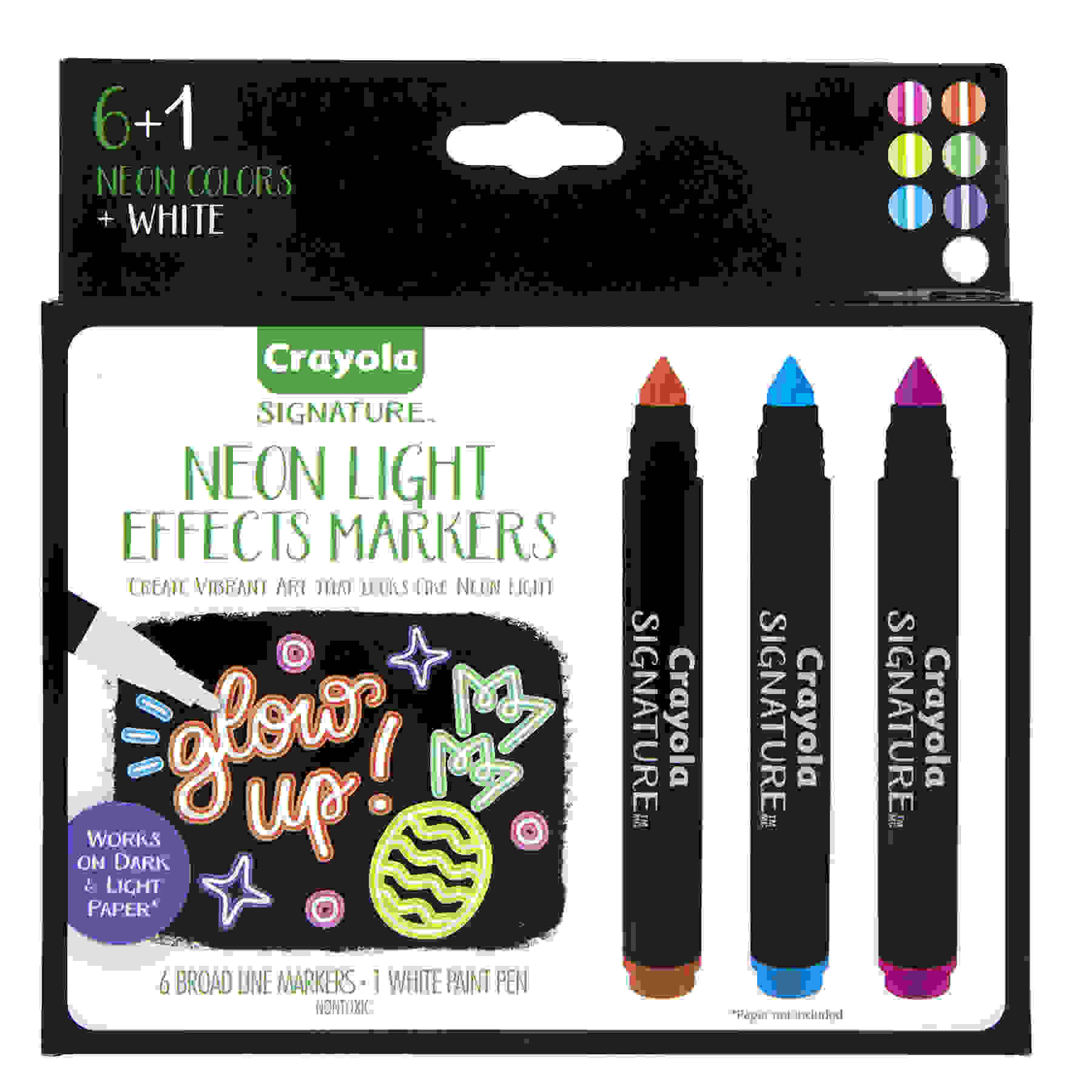 Expo 14075 Bright Sticks Assorted Fluorescent Colors Bullet Tip Wet Erase  Marker - 5/Set