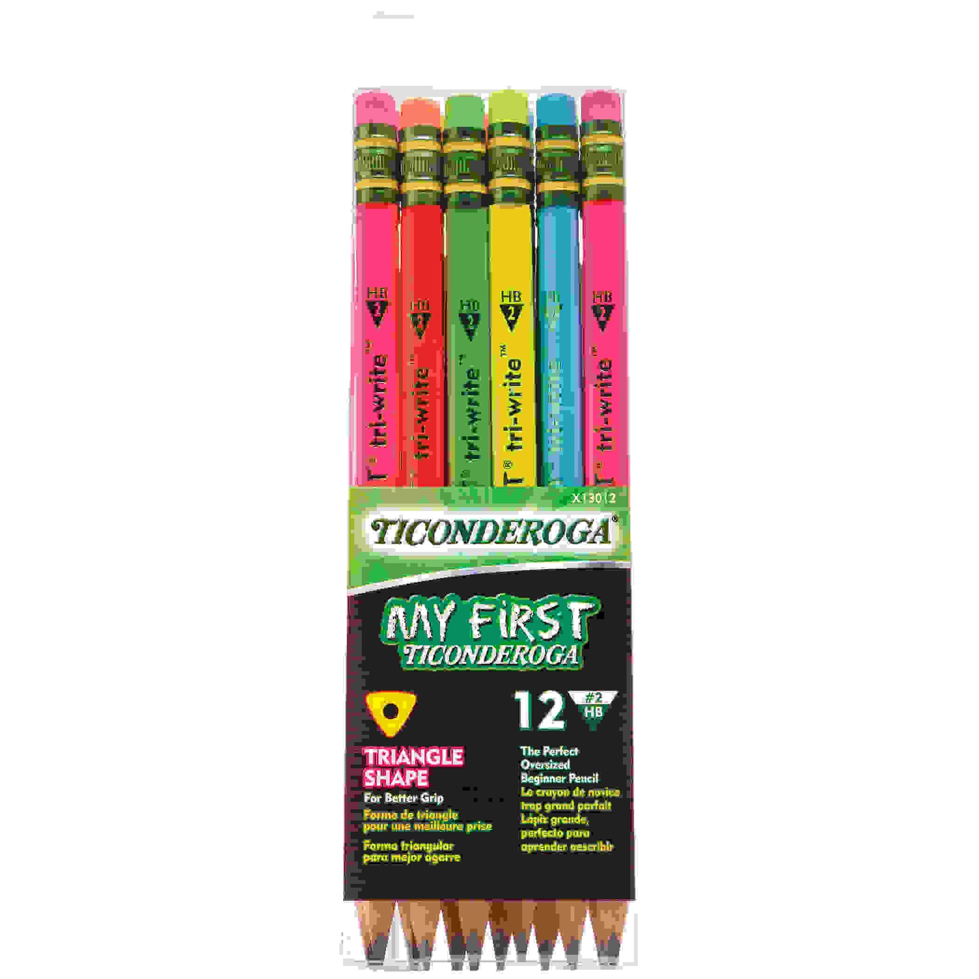 Color'Peps My First Jumbo Triangular Colored Pencils, Pack of 12 -  MAP834010ZV