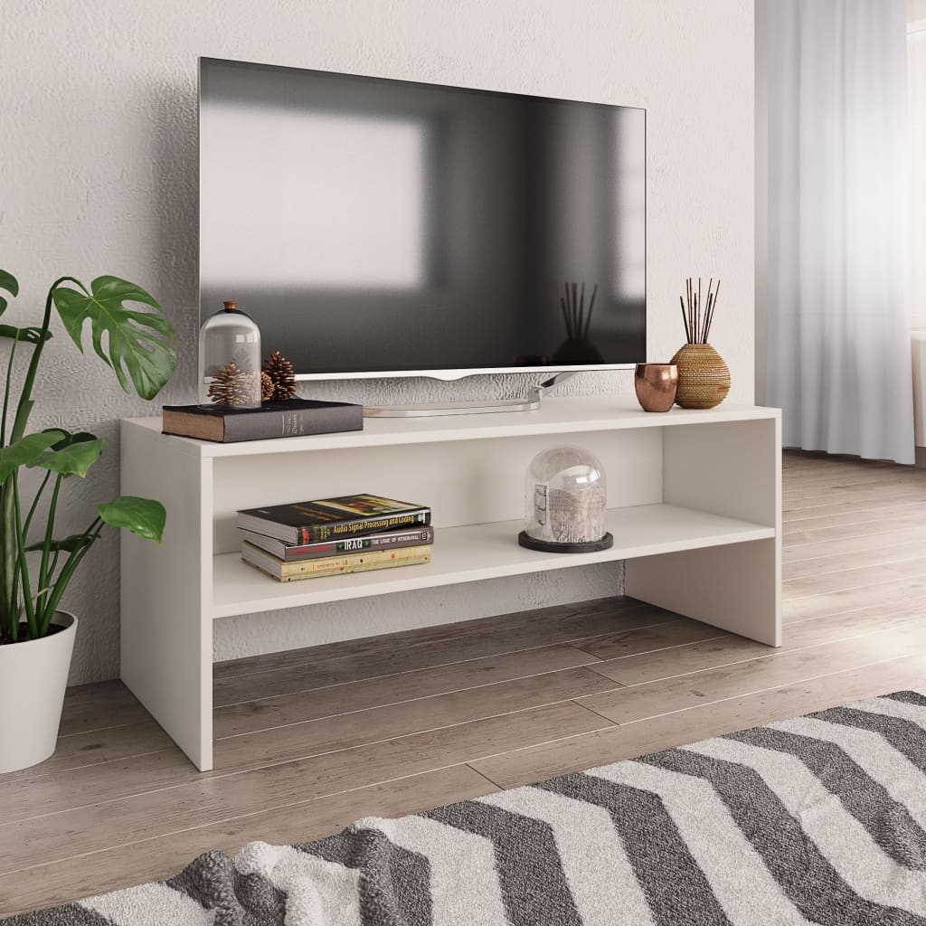 Mueble TV Blanco 55.1x15.7x13.9 Cartón madera