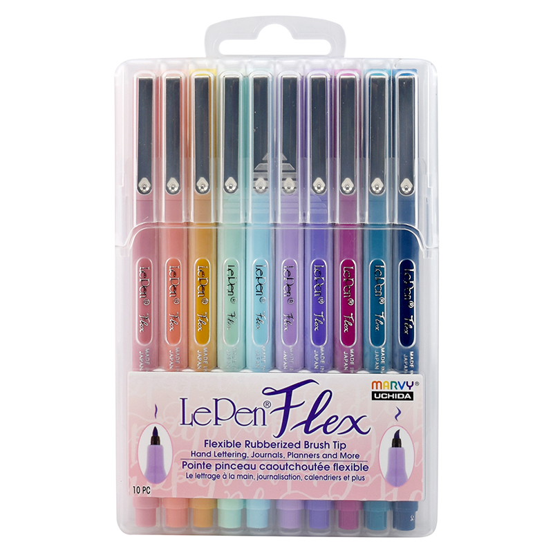 Marvy Uchida 4300-10B 10-Piece Le Pen Set, 0.3 mm Micro Fine Tip