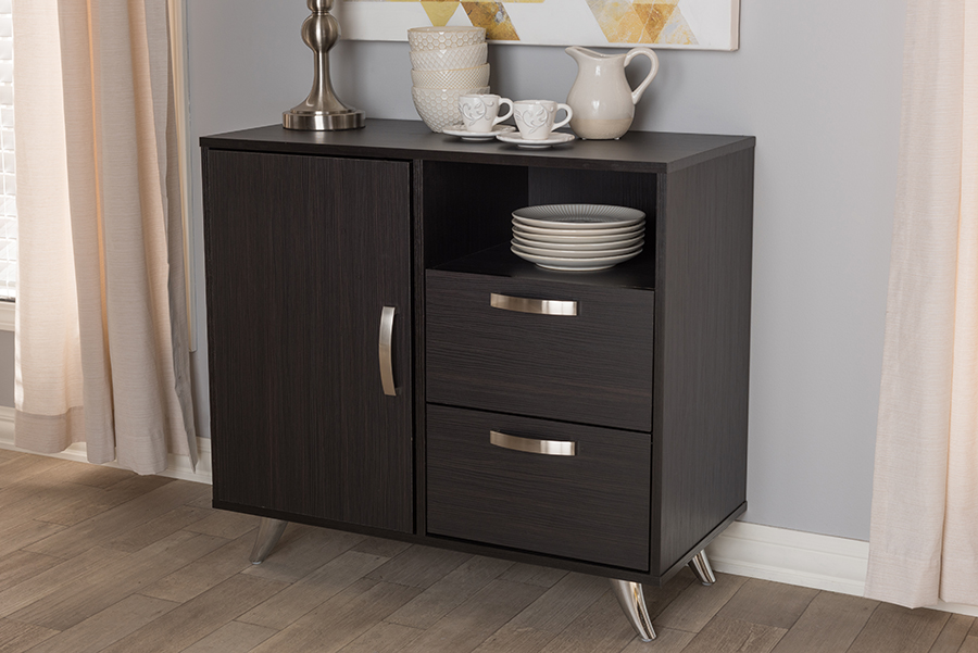 Warwick Modern and Contemporary Espresso Finished Wood Sideboard