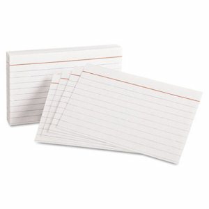 Mr. Pen- Lined Index Cards, 3x5, 100 Cards, Flash Cards, Note Cards, White Index  Card 